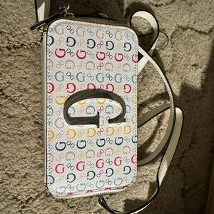 Guess Multicolor Monogram Crossbody Bag